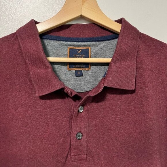 Denver Hayes XL Maroon Polo Shirt - Stretch Modern Fit - Picture 7 of 9